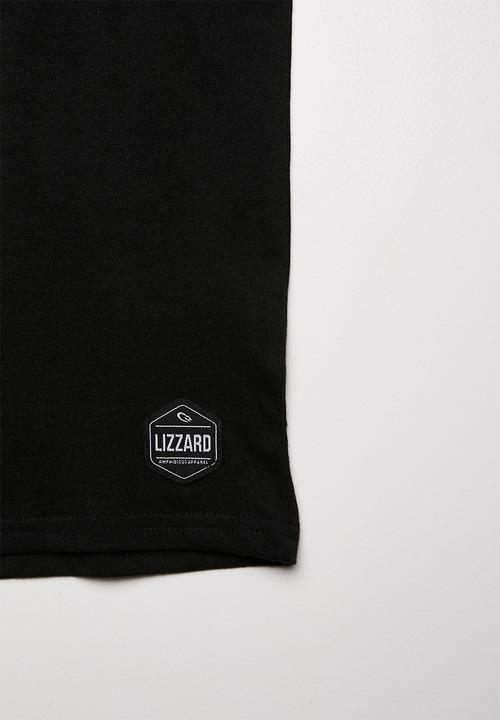 Lizzard - Dimitri printed tee - black