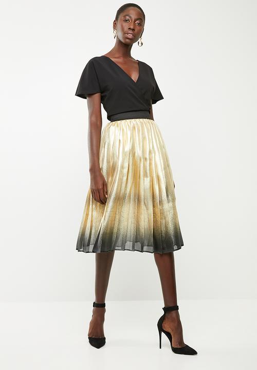 DAVID by David Tlale - Mathosa gold skirt - gold