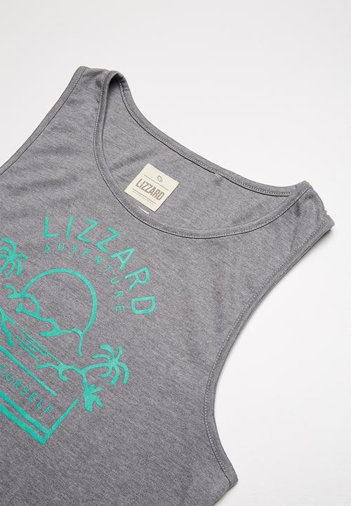 Lizzard - Hyatt printed vest - grey