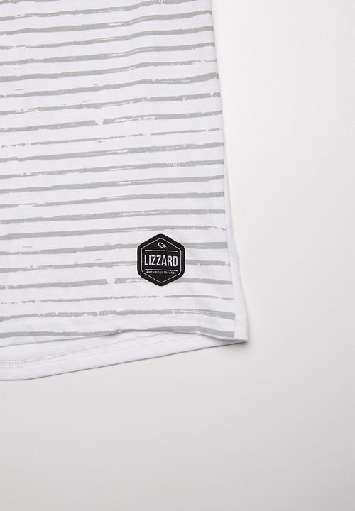 Lizzard - Amiel stripe tee - white