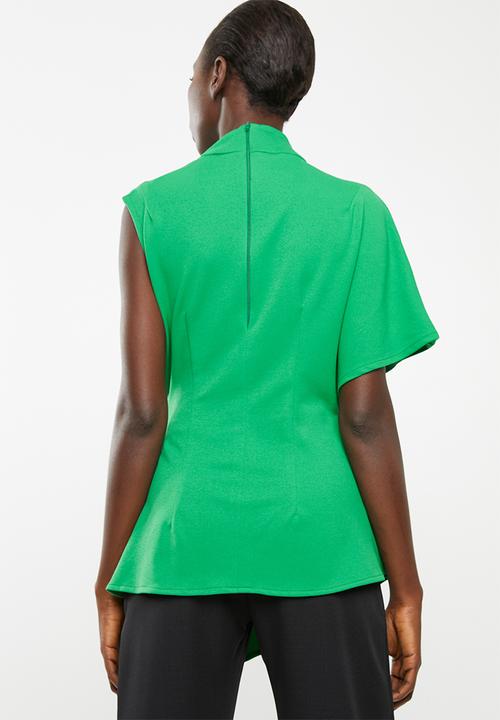 DAVID by David Tlale - Nomzamo flap top short - green