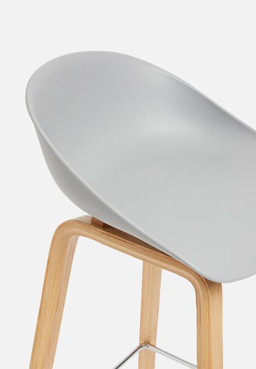 Basics - Cara barstool - grey