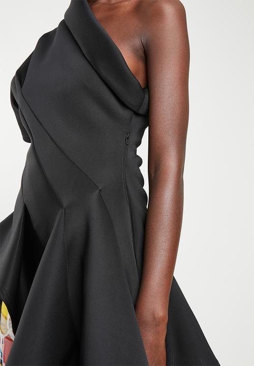 DAVID by David Tlale - Miriam asymmetric top - black