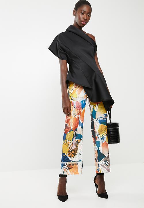 DAVID by David Tlale - Miriam asymmetric top - black