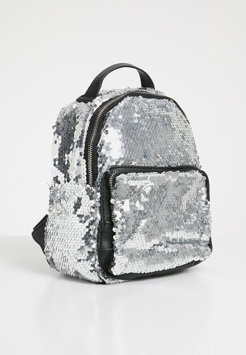 Pop Candy - Sequin backpack - silver
