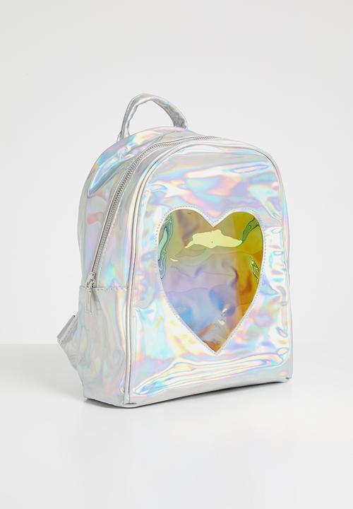 Pop Candy - Galaxy heart backpack - silver