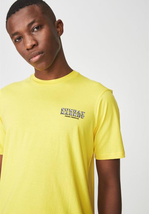 Cotton On - Tbar tee - yellow