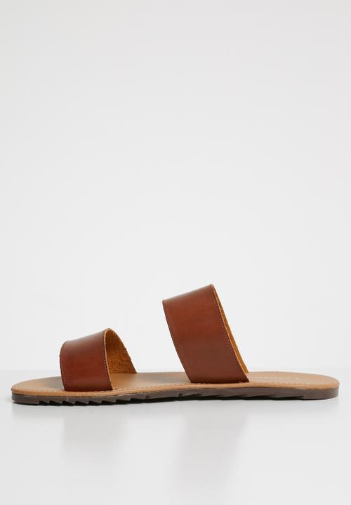 Superbalist - Two strap slide - tan