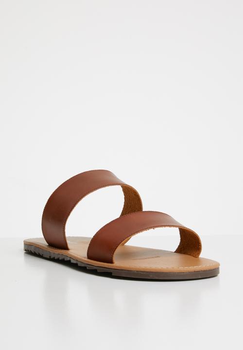 Superbalist - Two strap slide - tan
