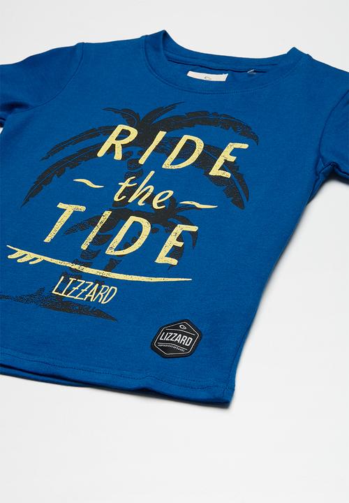 Lizzard - Taye printed tee - blue