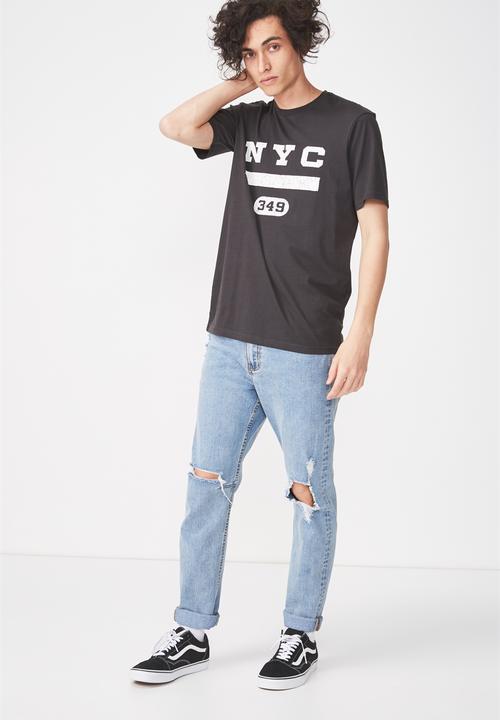 Cotton On - Tbar tee - black