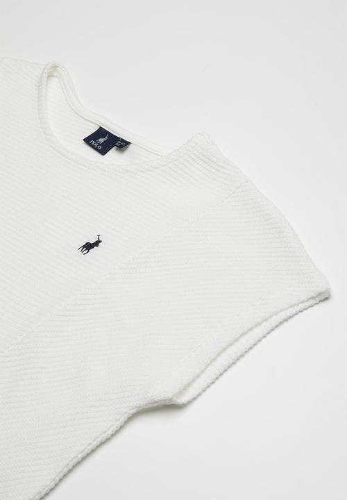 POLO - Candice knitted blouse - white