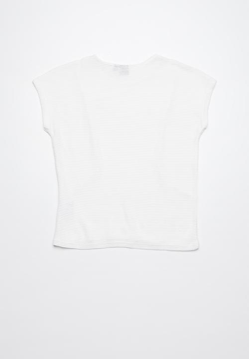 POLO - Candice knitted blouse - white