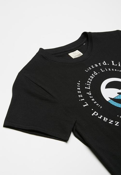 Lizzard - Vegas printed tee - black