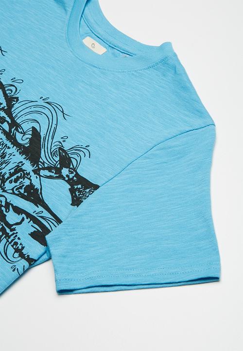 Lizzard - Garian printed tee - blue
