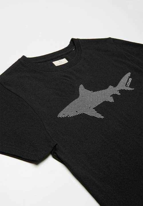 Lizzard - Var printed tee - black