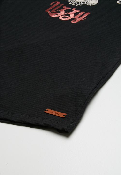Lizzy - Dalila printed tee - black
