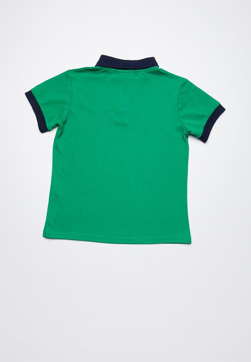 Superbalist - Pique cotton polo shirt - green