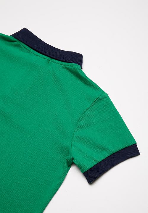 Superbalist - Pique cotton polo shirt - green