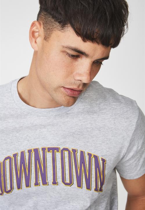 Cotton On - Active graphic tee - grey