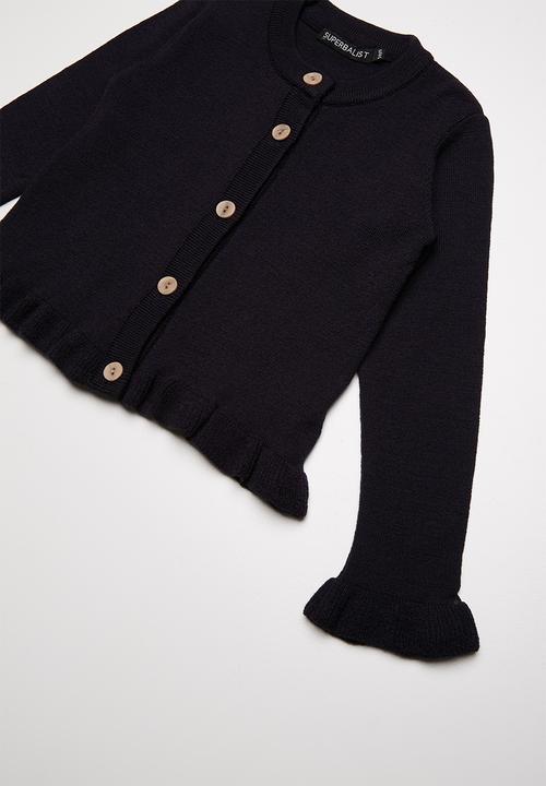 Superbalist - Cropped tipped cardigan - navy