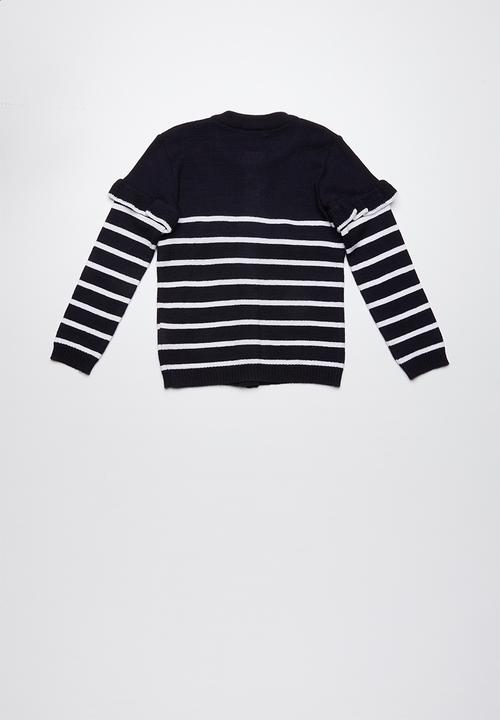 Superbalist - Striped cardigan - navy and white