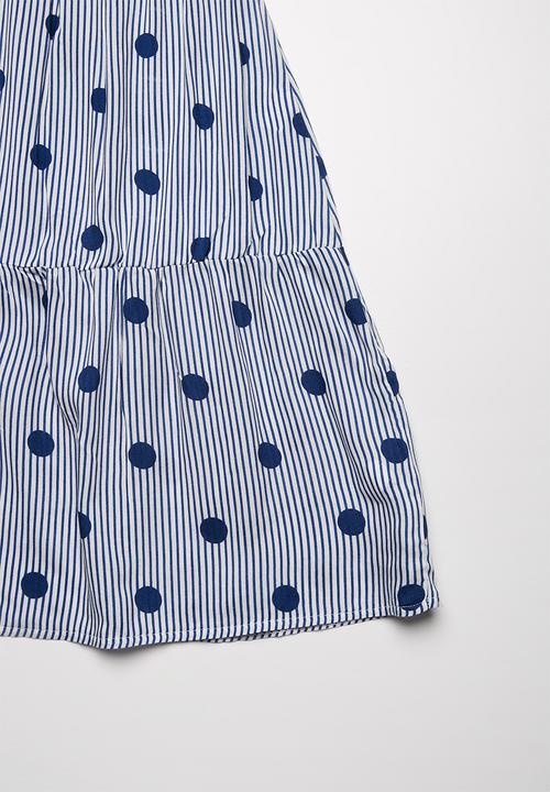 Superbalist - Blocked tiered summer dress - blue 