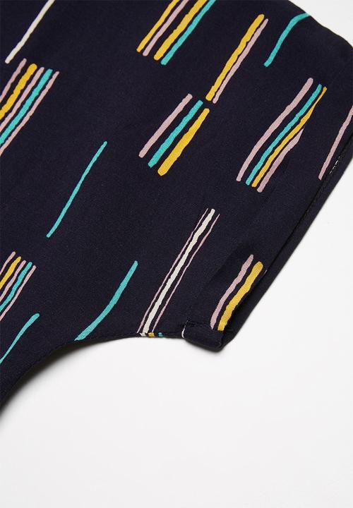 Superbalist - Woven boxy top - navy