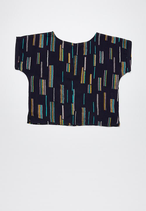 Superbalist - Woven boxy top - navy