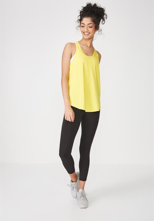 Cotton On - Training tank top - yellow
