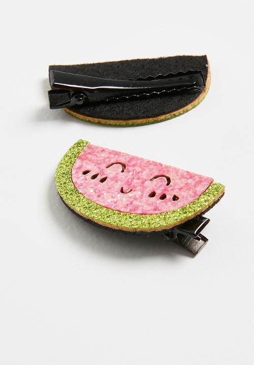 Pop Candy - Watermelon hairclips - multi