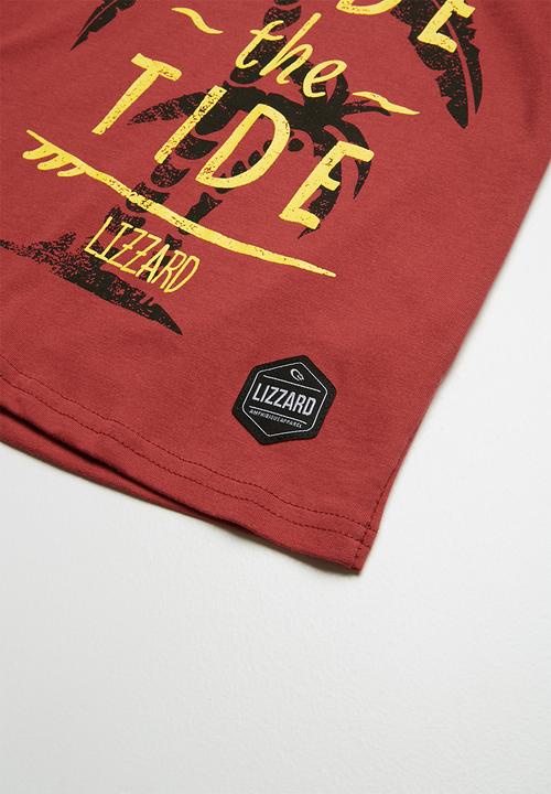 Lizzard - Taye printed tee - red