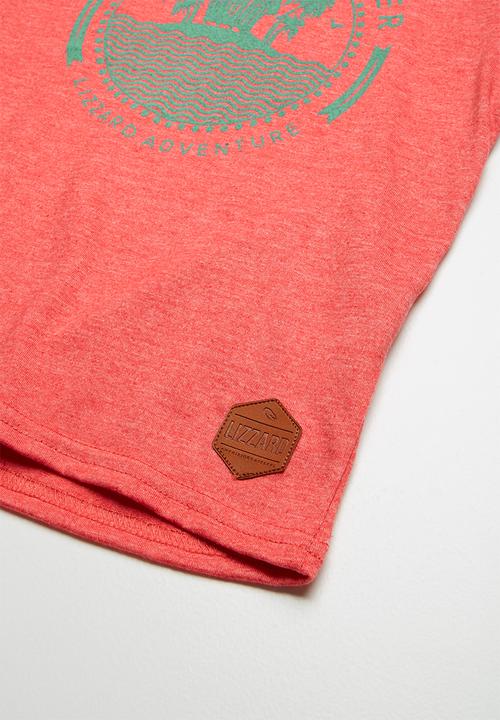 Lizzard - Hendryx printed tee - red
