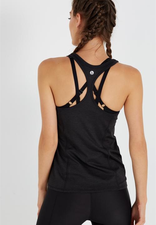 Cotton On - Tight panel tank - black 