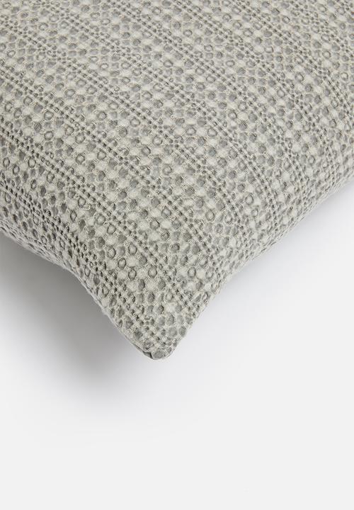 Sixth Floor - Waffle cushion cover - grey