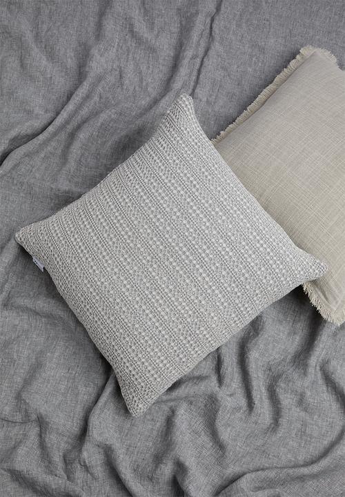 Sixth Floor - Waffle cushion cover - grey