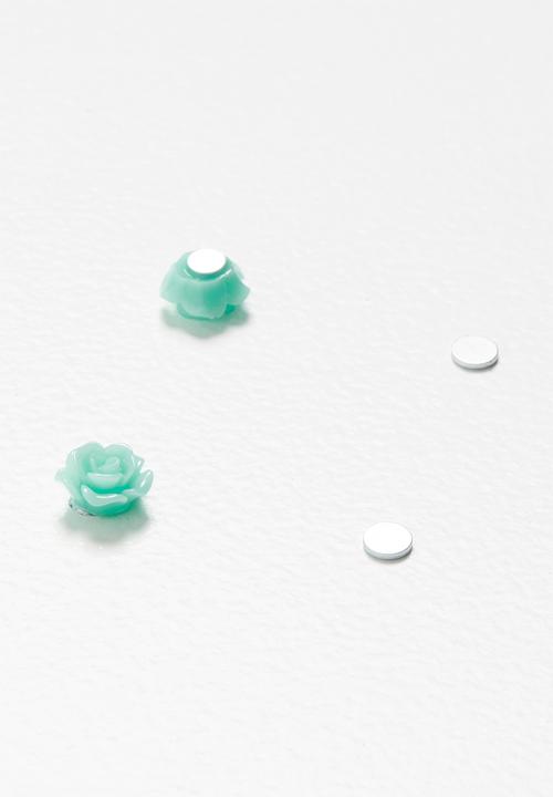 Pop Candy - Flower earrings - blue