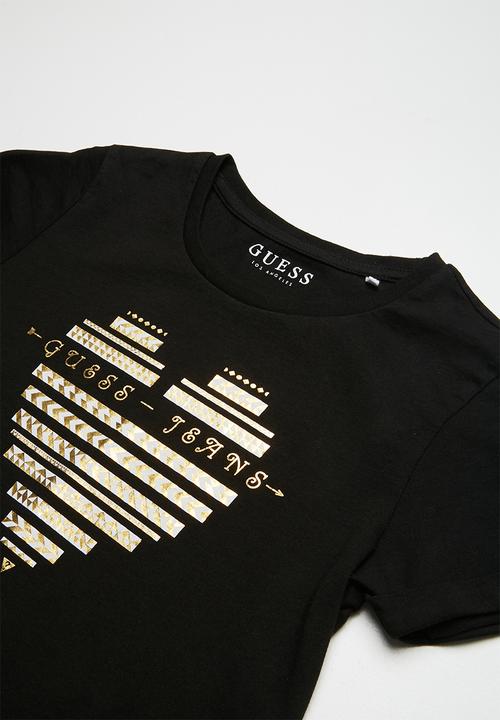 GUESS - Guess jeans heart tee - black