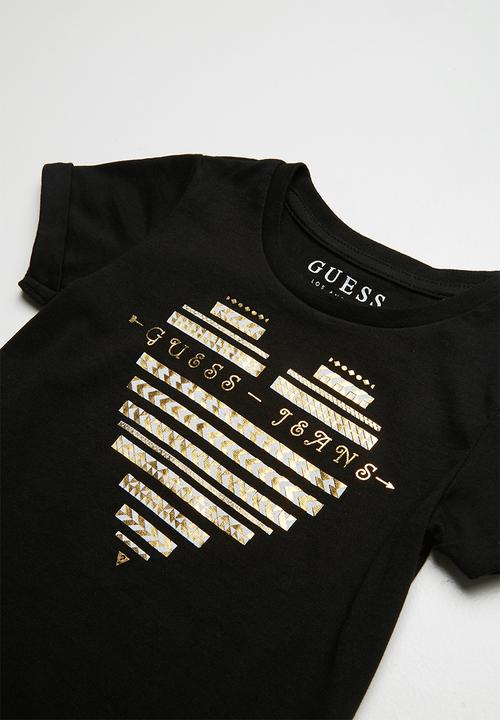 GUESS - Guess jeans heart tee - black