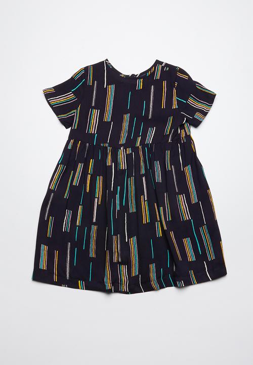 Superbalist - Smocked button through dress - navy
