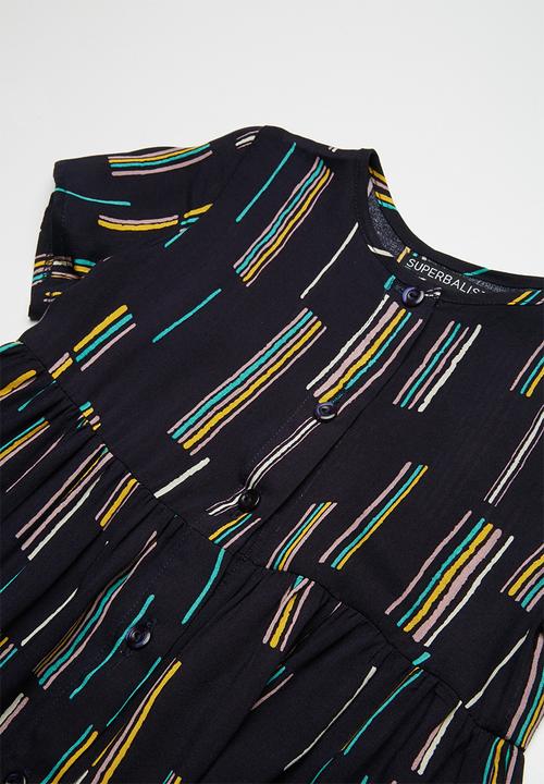 Superbalist - Smocked button through dress - navy