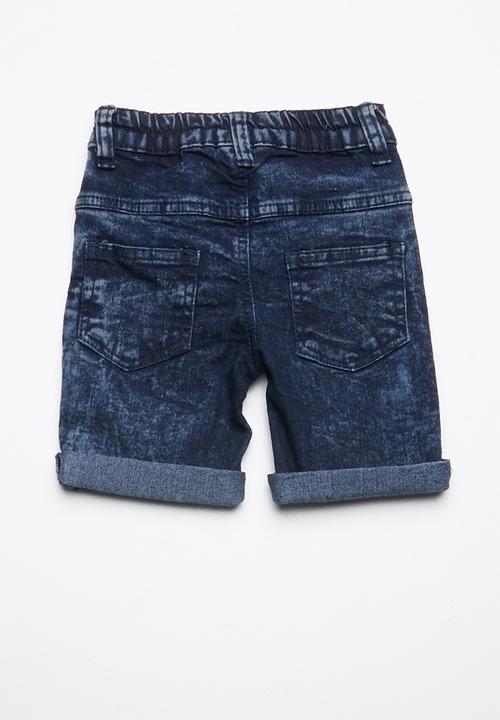 Pop Candy - Denim shorts mid - blue