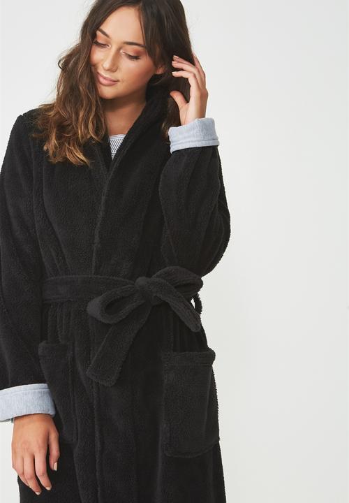 Cotton On - Long luxe plush - black 