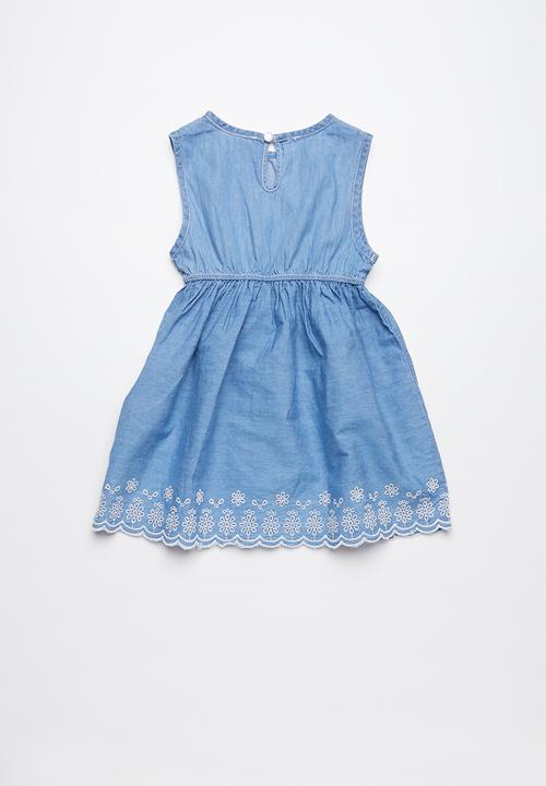 Pop Candy - Denim sleeveless dress - blue