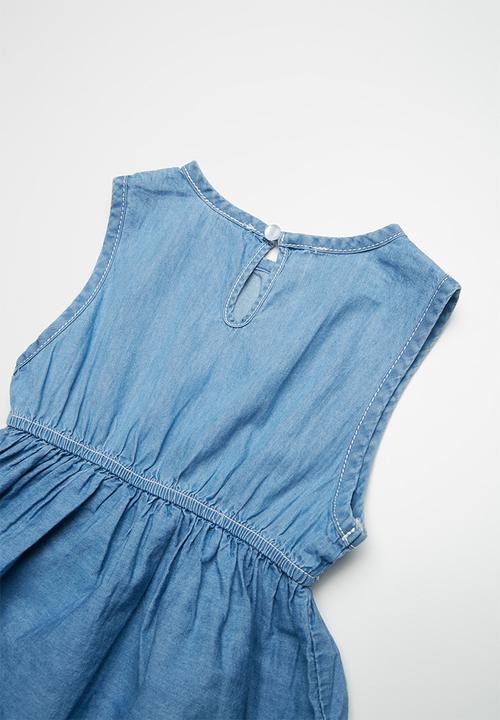 Pop Candy - Denim sleeveless dress - blue