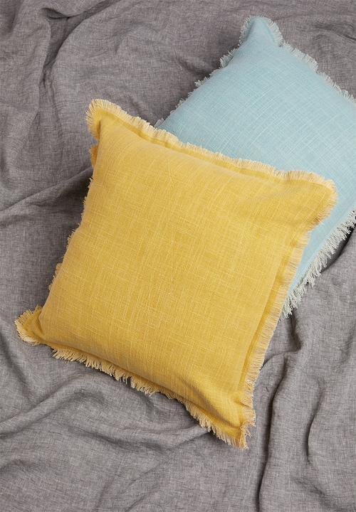 Sixth Floor - Slub cushion cover - mustard