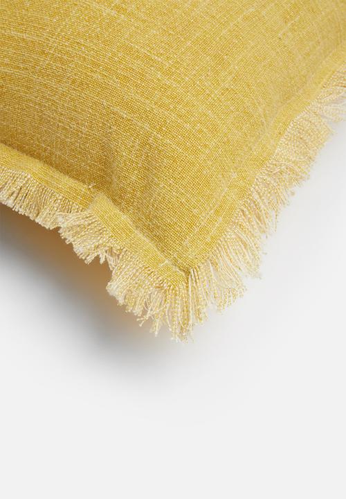 Sixth Floor - Slub cushion cover - mustard