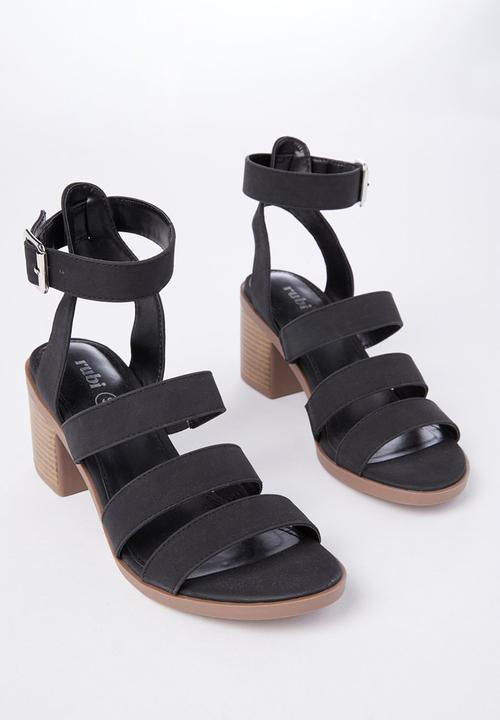 Cotton On - Harris stack heel - black