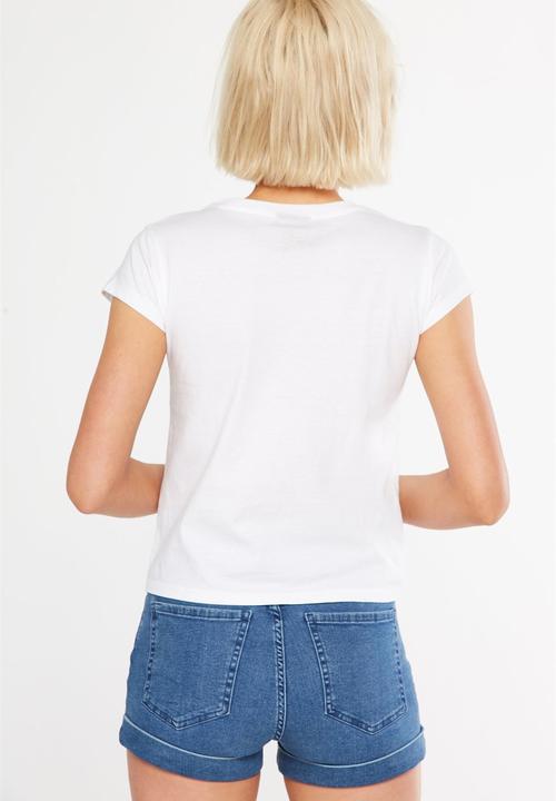 Cotton On - Tbar friends graphic logo tee - white