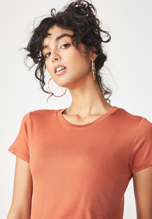 Cotton On - The baby tee - orange 